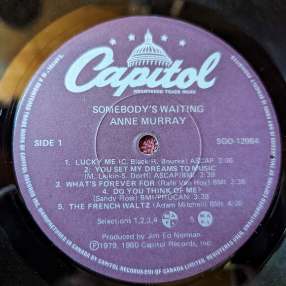 Vintage Anne Murray Vinyl LP – Somebody’s Waiting ©1980 - Picture 7 of 11